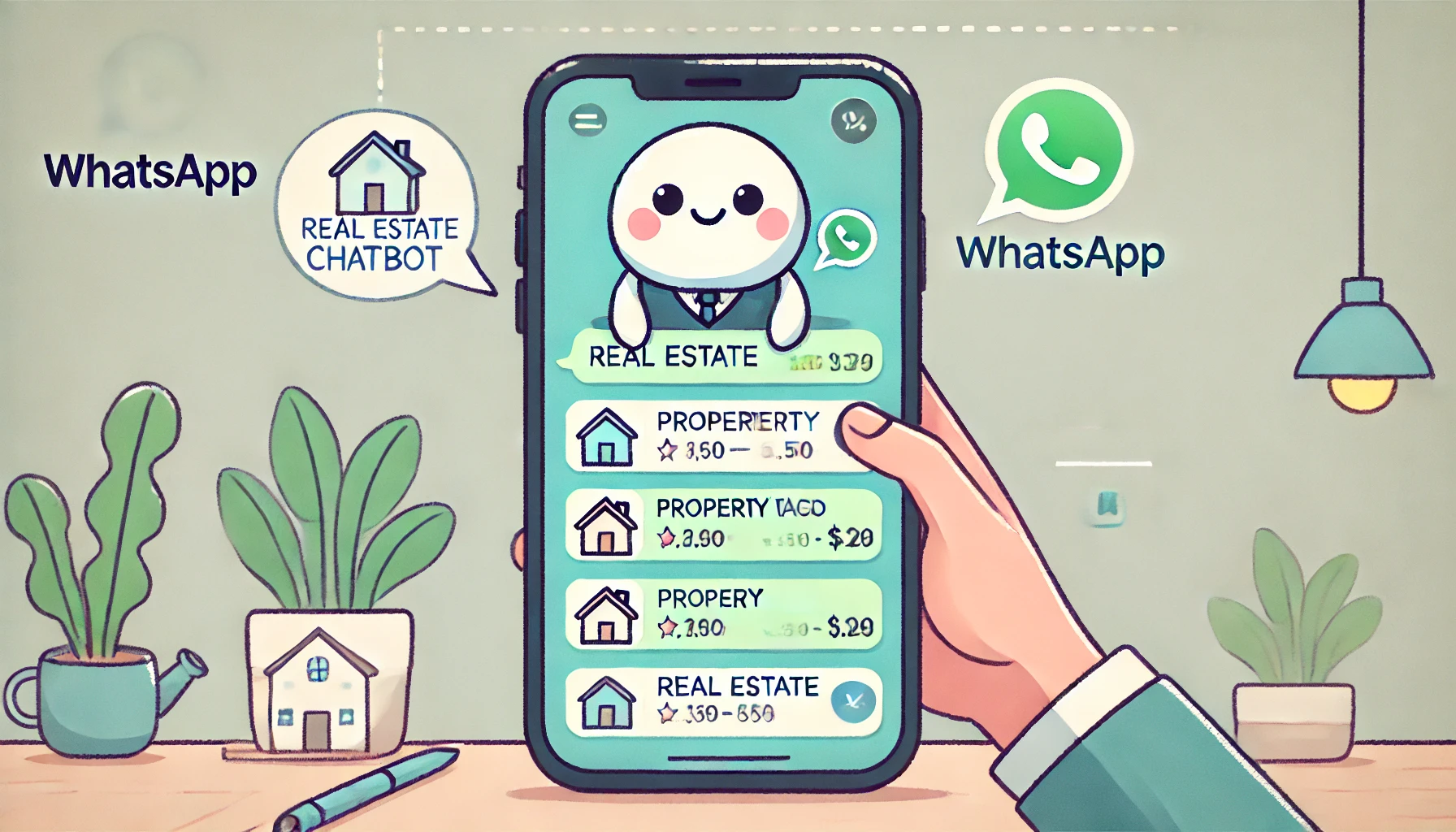 chatbot inmobiliario con WhatsApp
