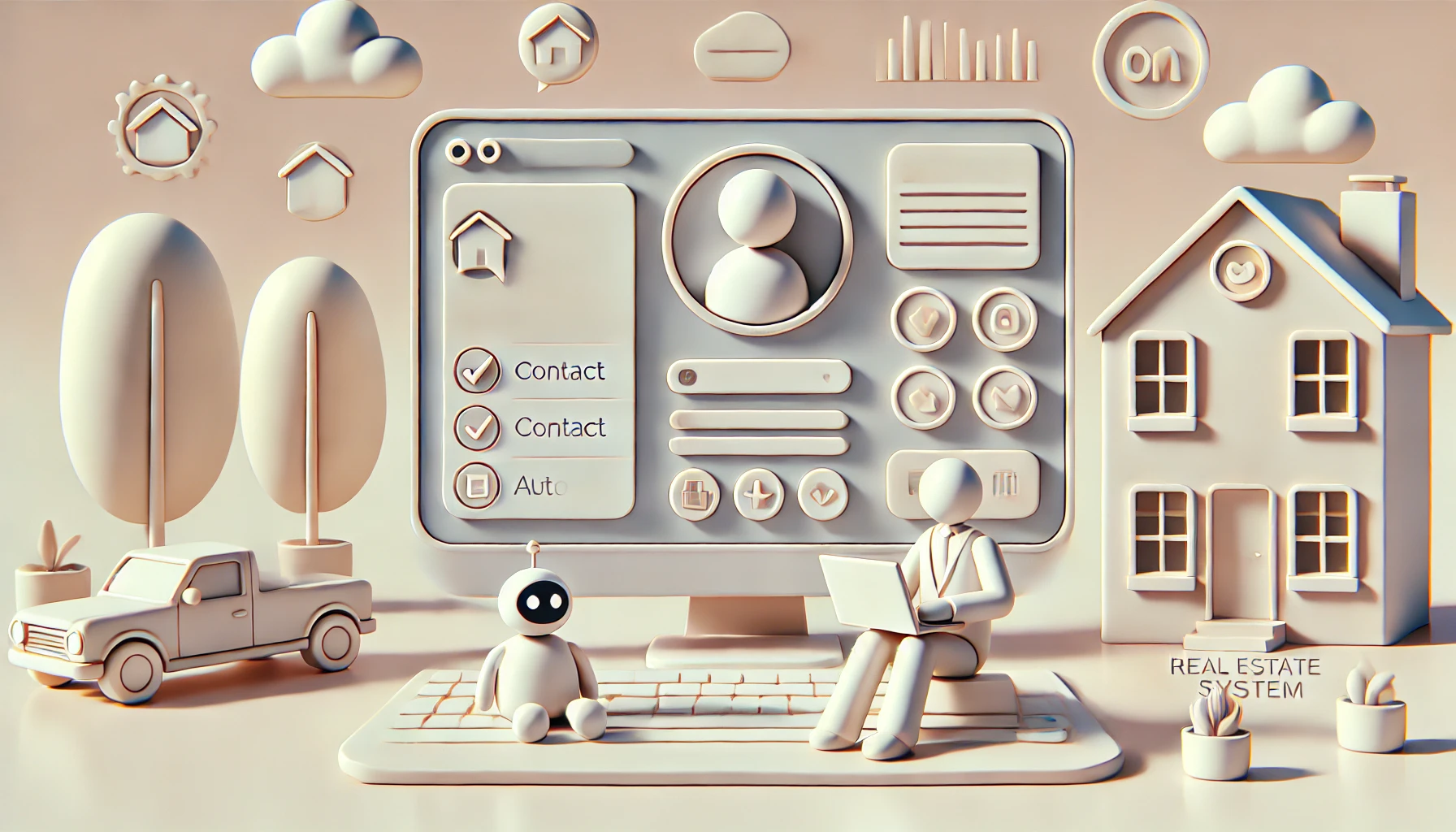 Sistema inmobiliario con seguimiento automático de clientes